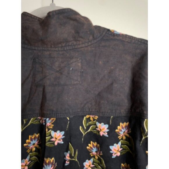 Free People Summer of Surf Pullover Button Henley Top Long Sleeve Size M NEW - Picture 9 of 10